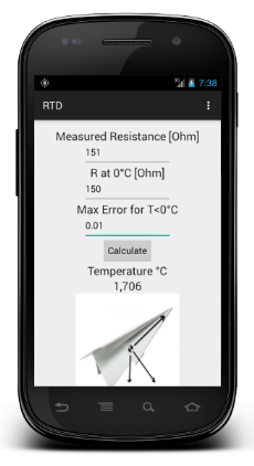 Android Resistance Temperature Detectors
